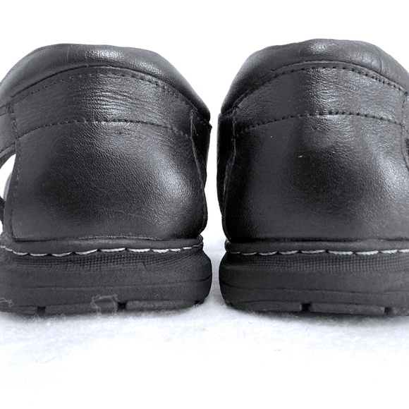 Men Black Leather Dress Sandals Size 7 (Rare)
